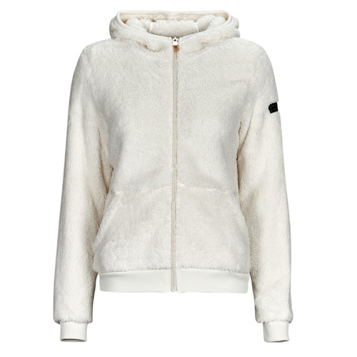 Textil Mulher Sweats Only Play ONPFLUFFY LS ZIP HOOD JACKET Branco