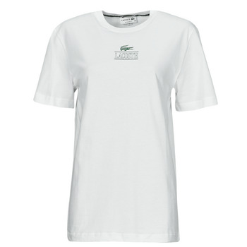 Textil Mulher T-Shirt mangas curtas Lacoste TH1147 Branco