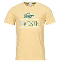 Textil Homem T-Shirt mangas curtas Lacoste TH1218 Bege