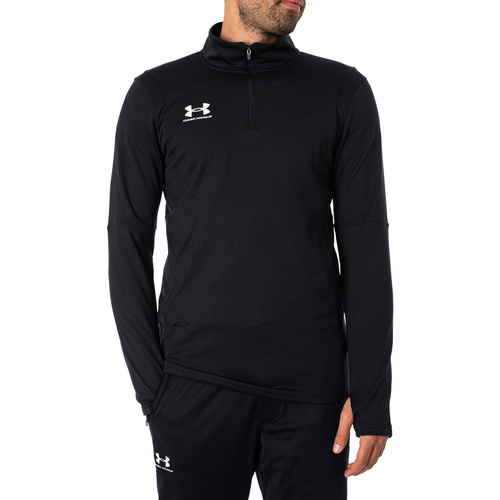 Textil Homem Casacos fato de treino Under Armour Top de camada intermédia com logótipo Preto