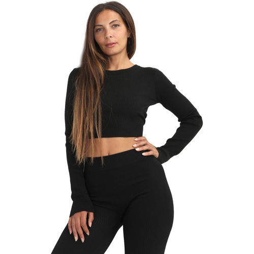 Textil Mulher Tops / Blusas La Modeuse 67437_P156525 Preto