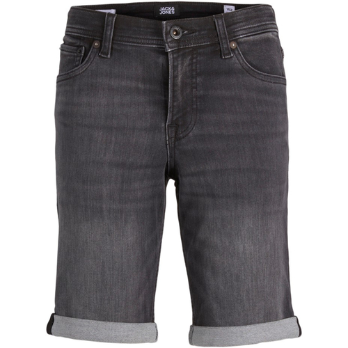 Textil Rapaz Shorts / Bermudas Jack & Jones 12224577 JJIRICK JJIORG SHORTS GE 612 I.K SN JNR BLACK DENIM Preto