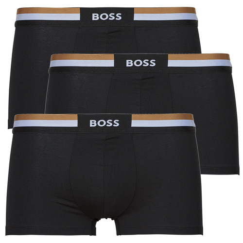 Roupa de interior Homem Boxer BOSS Trunk 3P Motion Preto