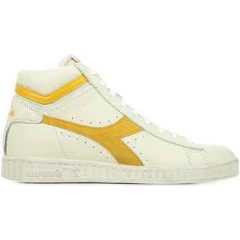 Sapatos Sapatilhas Diadora Game L High Waxed Suede Pop Branco