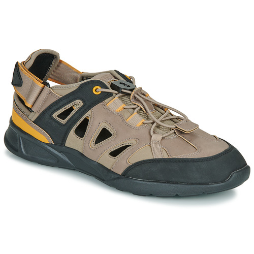 Sapatos Homem Sandálias desportivas Geox SANZIO Castanho / Preto / Amarelo