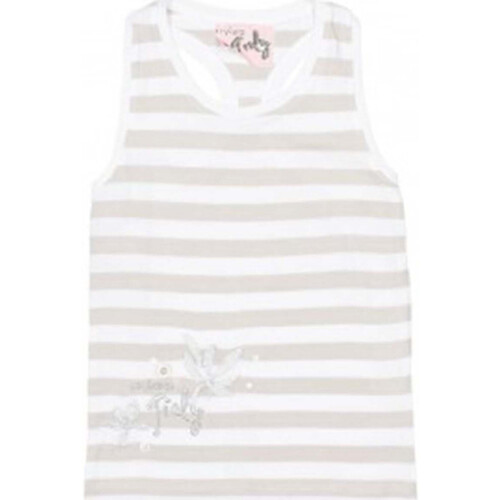 Textil Rapariga Tops sem mangas Miss Girly Débardeur fille FLO Branco