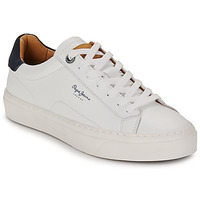 Sapatos Homem Sapatilhas Pepe jeans YOGI ORIGINAL Branco / Marinho