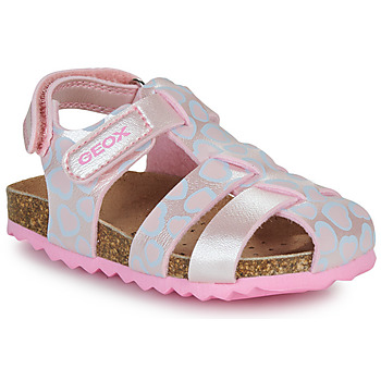 Sapatos Rapariga Sandálias Geox B SANDAL CHALKI GIRL Rosa