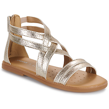 Sapatos Rapariga Sandálias Geox J SANDAL KARLY GIRL Ouro