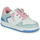 Sapatos Rapariga Sapatilhas Geox J WASHIBA GIRL Branco / Verde / Rosa