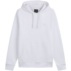 Textil Homem Sweats Lyle & Scott ML416TON TONAL PULLOVER HOODIE-626 WHITE Branco