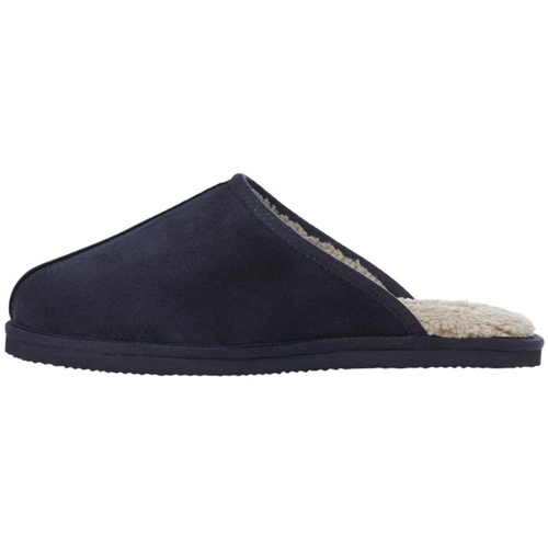 Sapatos Homem Slip on Jack & Jones Dudely Microfiber Pantoffel Azul