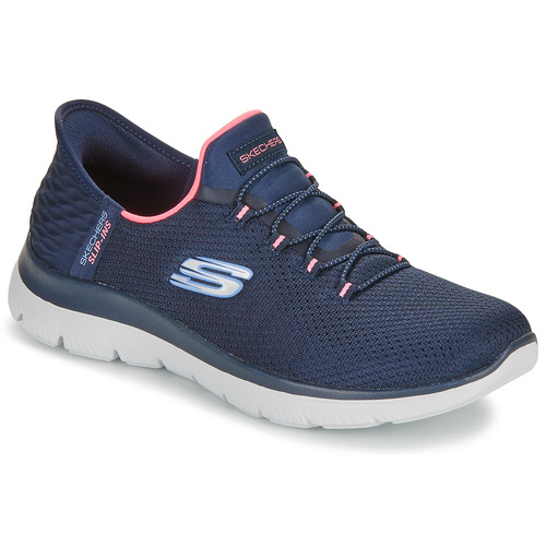 Sapatos Mulher Sapatilhas Skechers SUMMITS - FRESH TREND Marinho / Rosa