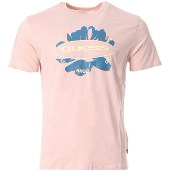 Textil Homem T-shirts e Pólos Guess  Rosa