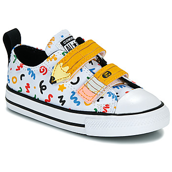 Sapatos Criança Sapatilhas Converse CHUCK TAYLOR ALL STAR EASY-ON DOODLES Branco / Multicolor