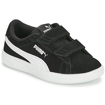 Sapatos Criança Sapatilhas Puma SMASH 3.0 PS Preto / Branco