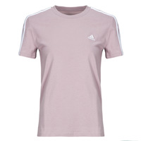 Textil Mulher T-Shirt mangas curtas Adidas Sportswear W 3S T Malva / Branco