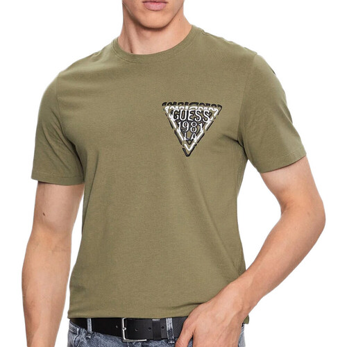 Textil Homem T-shirts e Pólos Guess  Verde