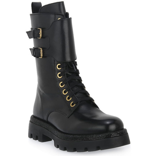 Sapatos Mulher Botas baixas Keys BLACK Preto