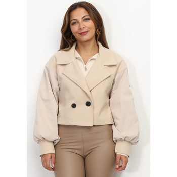 Textil Mulher Casacos/Blazers La Modeuse 69066_P161025 Bege