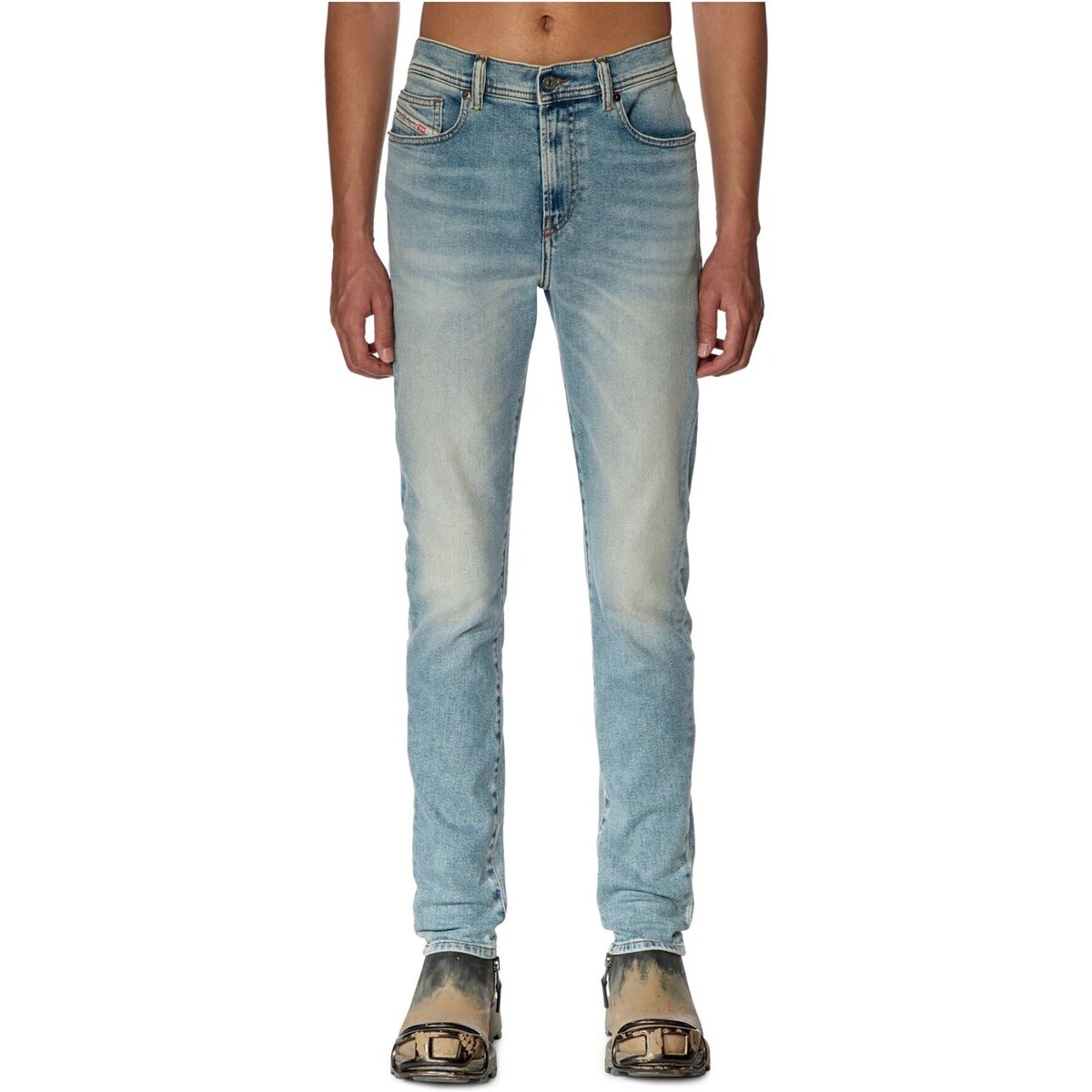 Textil Homem Gangas Skinny Diesel SLEENKER Azul