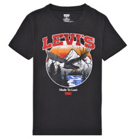 Textil Rapaz T-Shirt mangas curtas Levi's LVB SOAR LIKE AN EAGLE TEE Preto