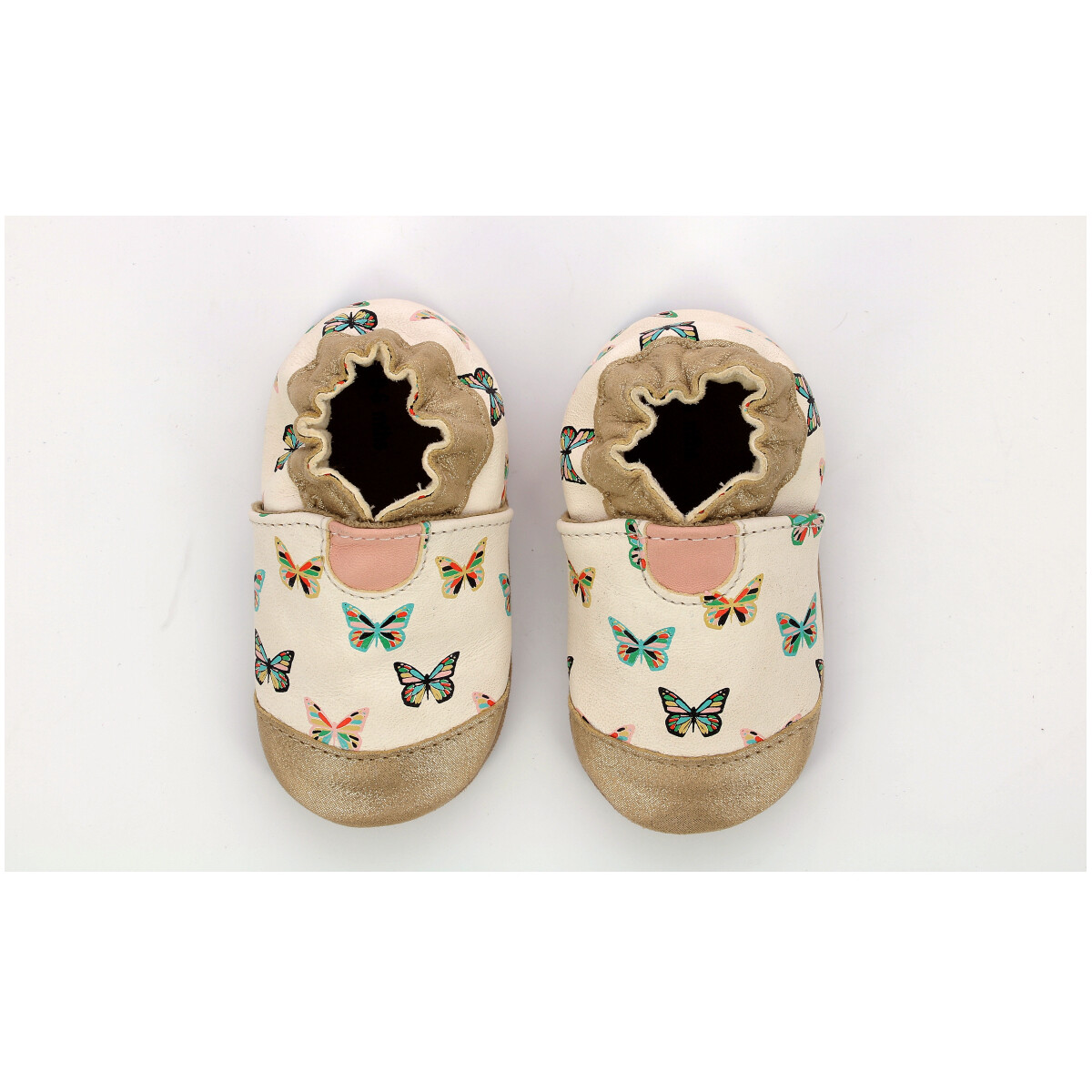 Sapatos Rapariga Pantufas bebé Robeez Crazybutterfly Branco