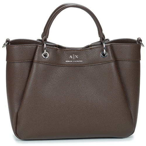 Malas Mulher Bolsa de mão Armani Exchange SHOPPING M - WOMAN'S SHOPPING M Castanho / Escuro