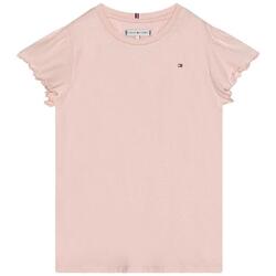 Textil Rapariga T-Shirt mangas curtas Tommy Hilfiger  Rosa