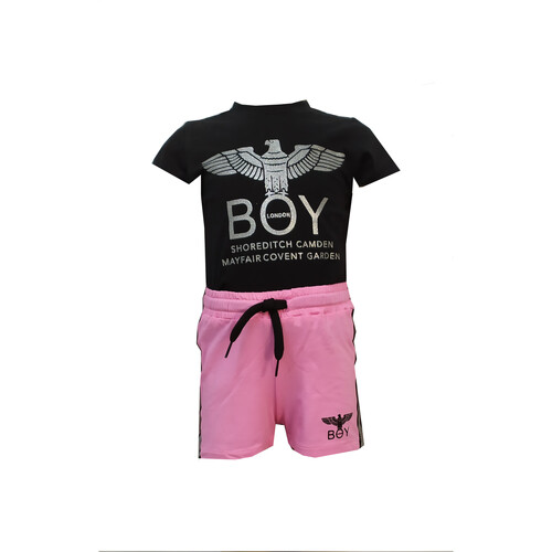 Textil Rapariga Todos os fatos de treino Boy London COMBL1150B Preto