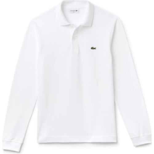 Textil Homem Polos mangas compridas Lacoste PH1311 Branco