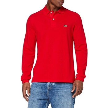 Textil Homem Polos mangas compridas Lacoste L1312 Vermelho