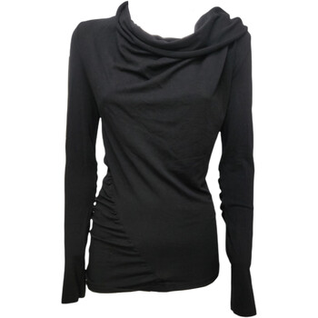 Textil Mulher T-shirt mangas compridas Deha B72251 Preto