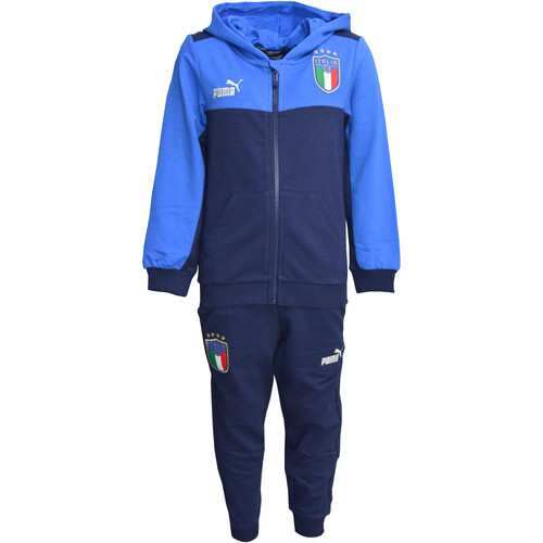 Textil Rapaz Todos os fatos de treino Puma 771028 Azul