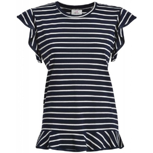 Textil Mulher T-Shirt mangas curtas Deha D93293 Azul