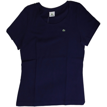 Textil Mulher Polos mangas curta Lacoste TF2211 Azul