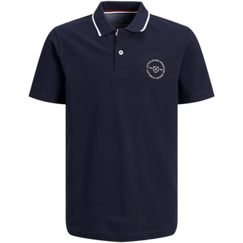 Textil Rapaz Polos mangas curta Jack & Jones 12254237 JPRBLUSHIELD SS POLO SG JNR SEABORNE Azul