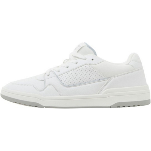 Sapatos Homem Sapatilhas Jack & Jones 12254003 JFWLONDON PU NOOS WHITE VAPOR BLUE Branco