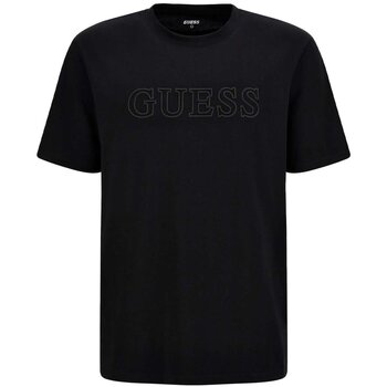 Textil Homem T-Shirt mangas curtas Guess Z2YI11 J1314 Preto