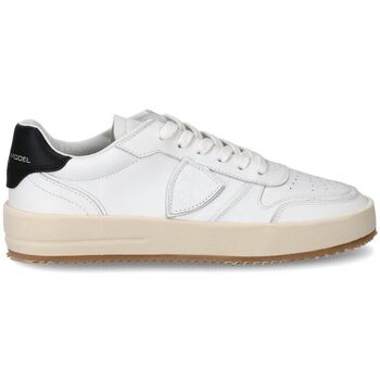 Sapatos Mulher Sapatilhas Philippe Model VNLD V002 - NICE LOW-VEAU BLANC - NOIR Branco