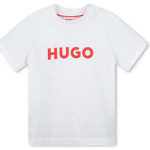 Textil Rapaz T-shirts e Pólos Hugo Boss Kids G00007-10P-1-19 Branco