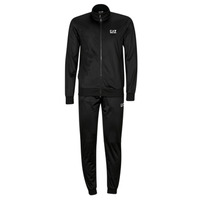 Textil Homem Todos os fatos de treino Emporio Armani EA7 TRAIN CORE ID M T-SUIT TT FZ CH PL Preto / Branco