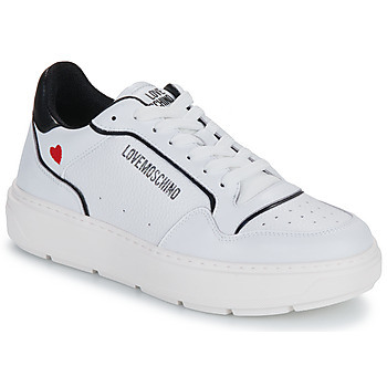 Sapatos Mulher Sapatilhas Love Moschino BOLD LOVE Branco / Preto