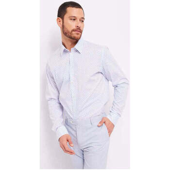 Textil Homem Camisas mangas comprida Gaudi 411GU45003-416041-01-1-1 Branco