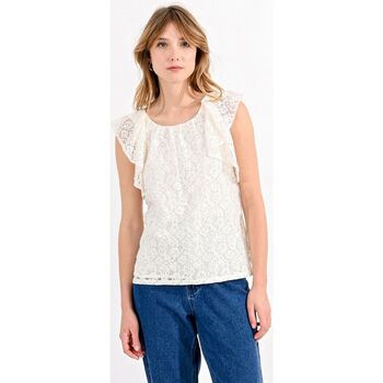 Textil Mulher Tops sem mangas Molly Bracken P216CP-OFFWHITE Branco