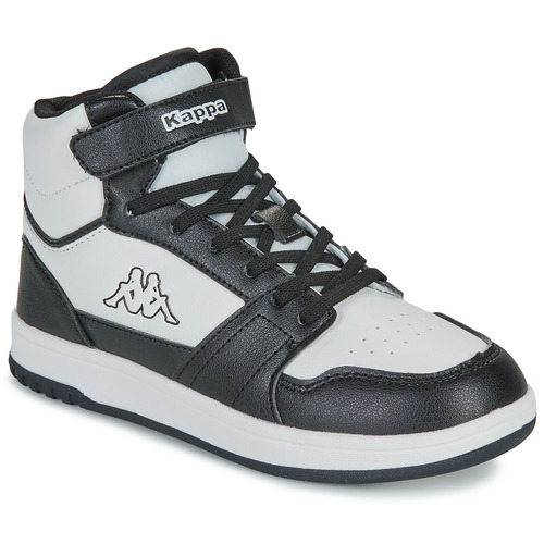 Sapatos Criança Sapatilhas de cano-alto Kappa LOGO RERNAL MD EV KID Branco / Preto