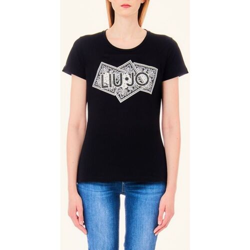 Textil Mulher T-shirts e Pólos Liu Jo MA4340 JS923-N9370 Preto