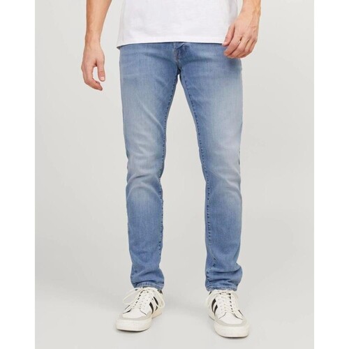 Textil Homem Calças Jack & Jones 12249197 JJIGLENN Azul