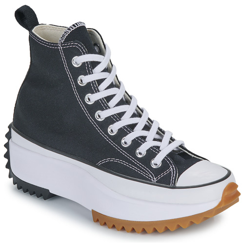 Sapatos Mulher Sapatilhas de cano-alto Converse RUN STAR HIKE Preto