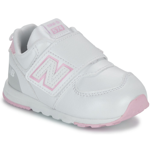 Sapatos Rapariga Sapatilhas New Balance 574 Branco / Rosa